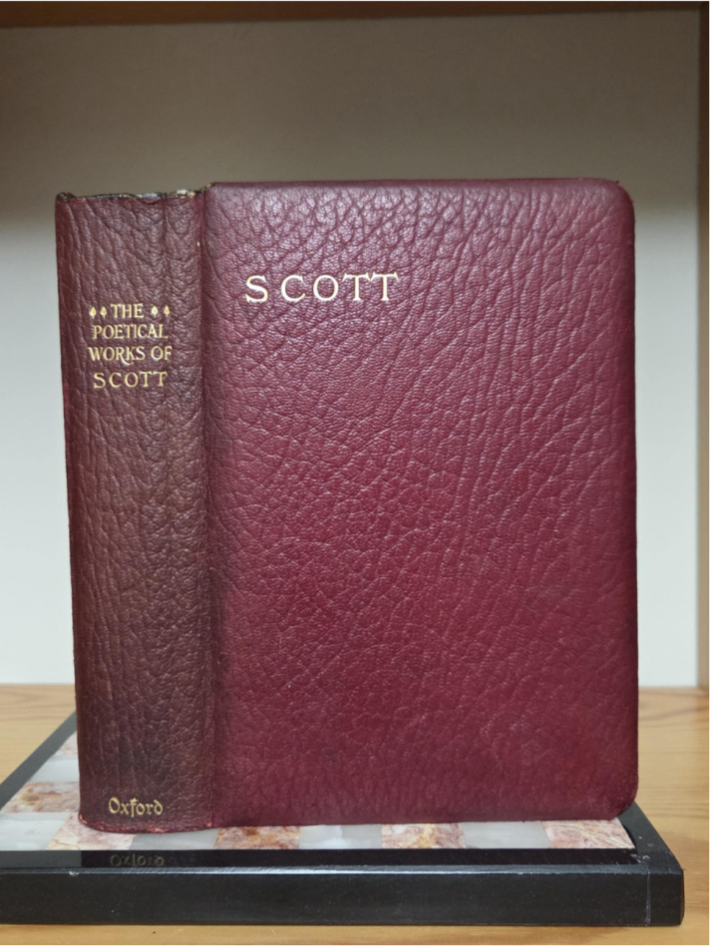 Antique 1913 The Poetical Works of Sir Walter Scott, , Gilt Edge Hardcover,